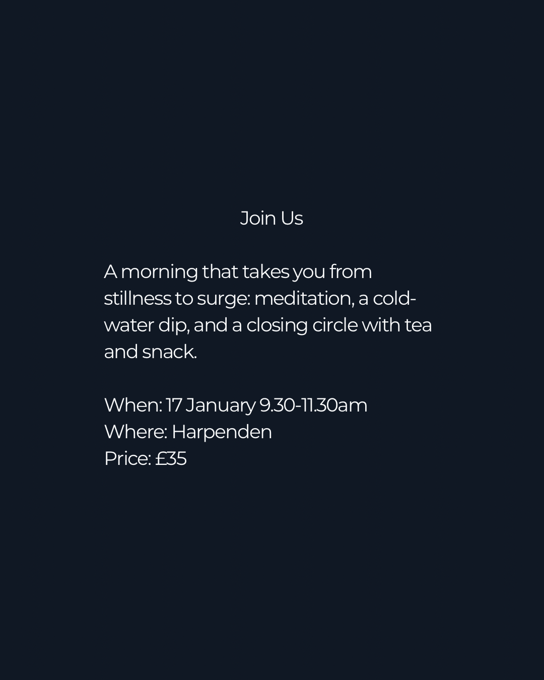 Meditate • Dip • Glow